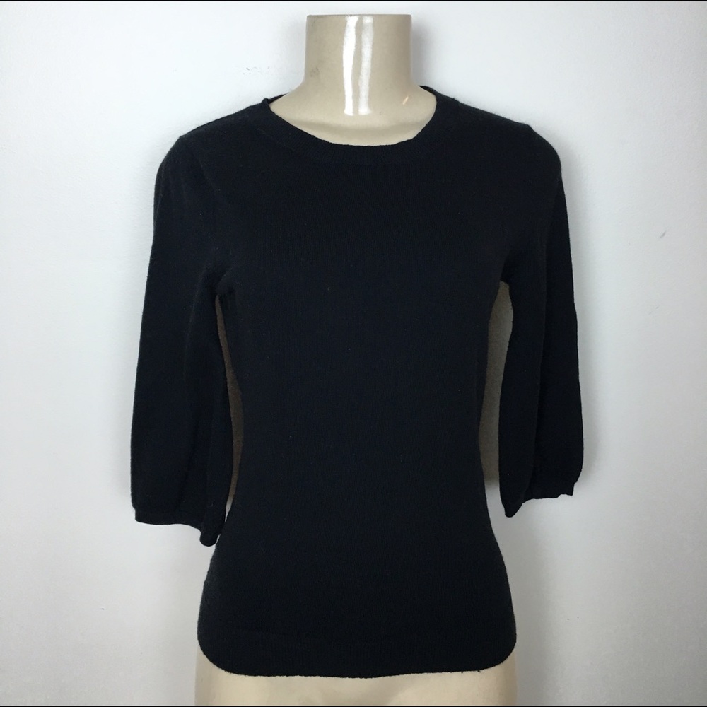 Women’s Black Crewneck Sweater - Classic Lightweight Knit